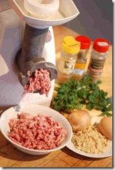 Kofta - mincing   ingredients