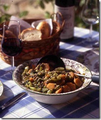 Lentil Stew with wine