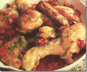 Chicken Stewed with Red Peppers photo