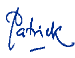 Patrick Signature line blue