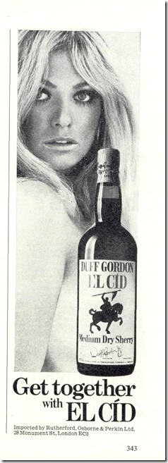 El Cid Sherry Ad.